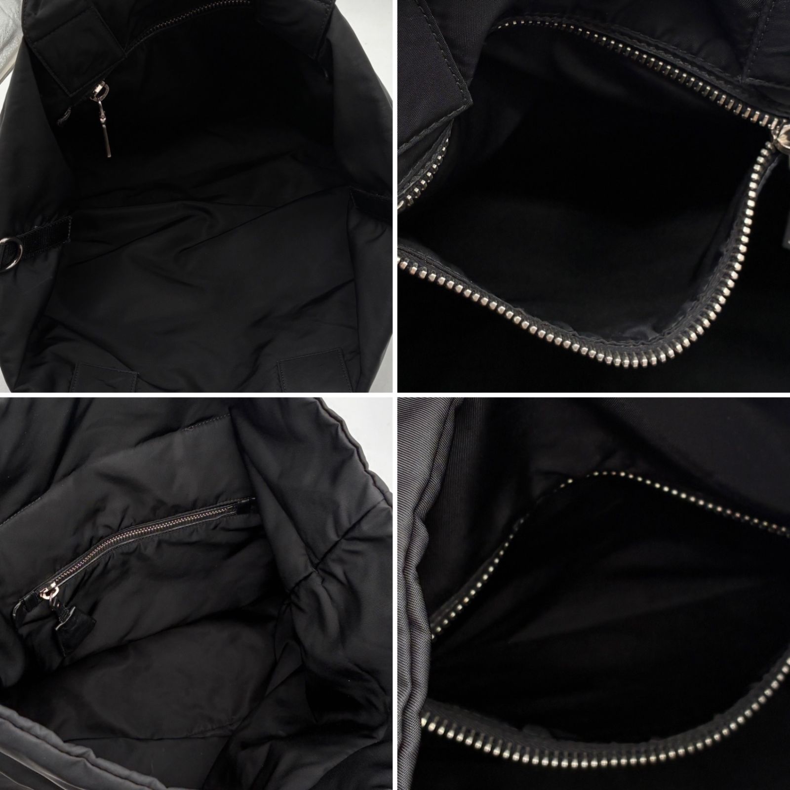 極美品 プラダ PRADA ダブル リバーシブル 2way トートバッグ 三角ロゴ