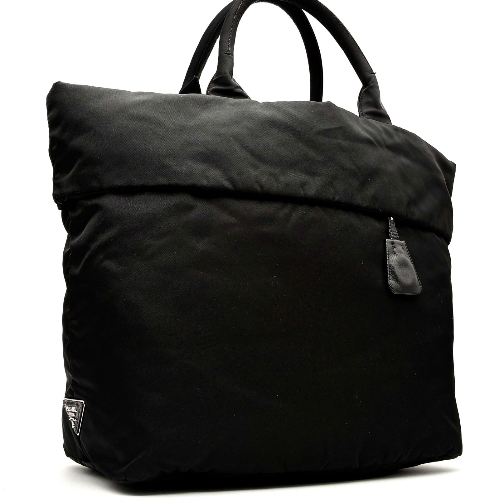 極美品 プラダ PRADA ダブル リバーシブル 2way トートバッグ 三角ロゴ