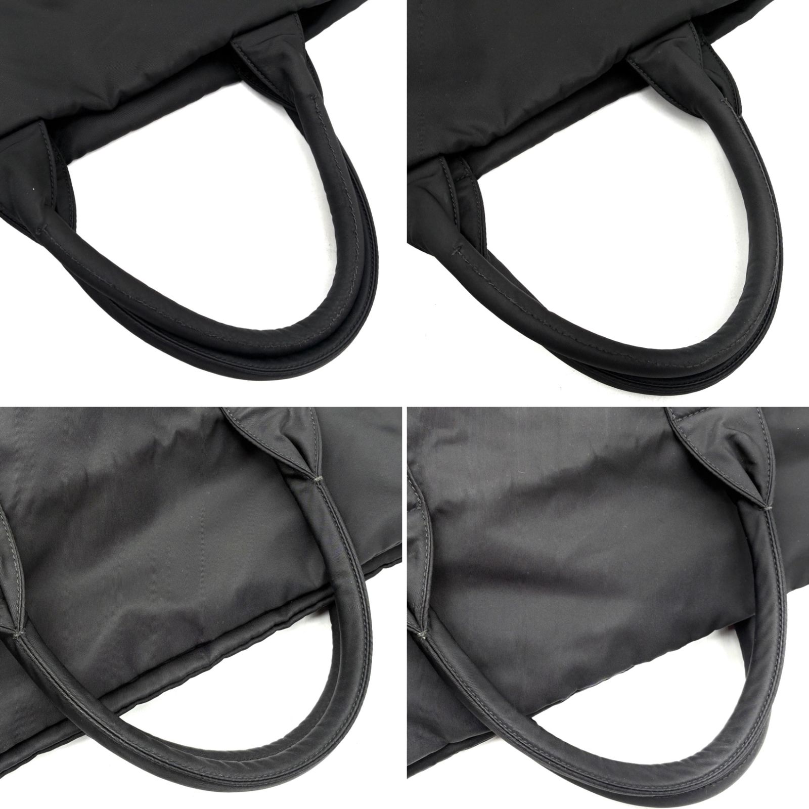 極美品 プラダ PRADA ダブル リバーシブル 2way トートバッグ 三角ロゴ