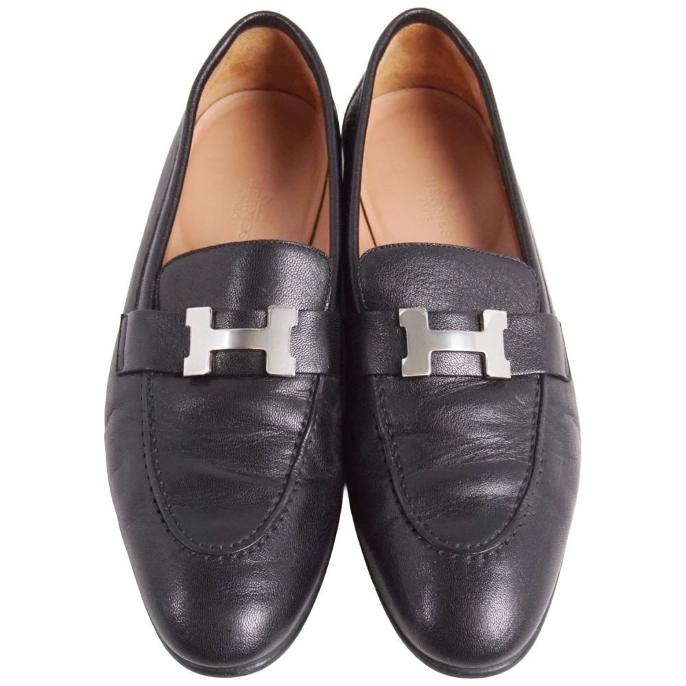 美品 エルメス HERMES ローファー 2020 モカシン PARI パリ コ - メルカリ