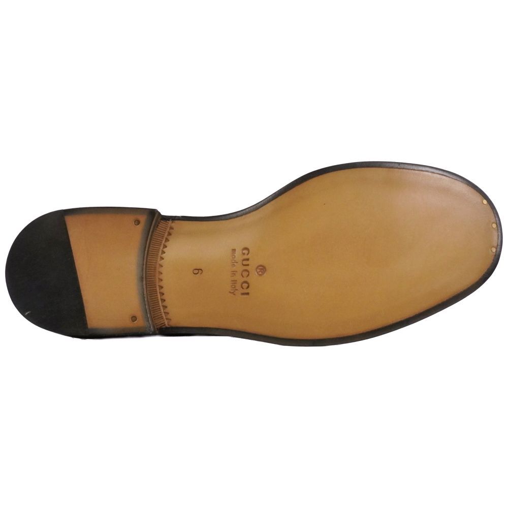 未使用 グッチ GUCCI ローファー モカシン ホースビット レザー