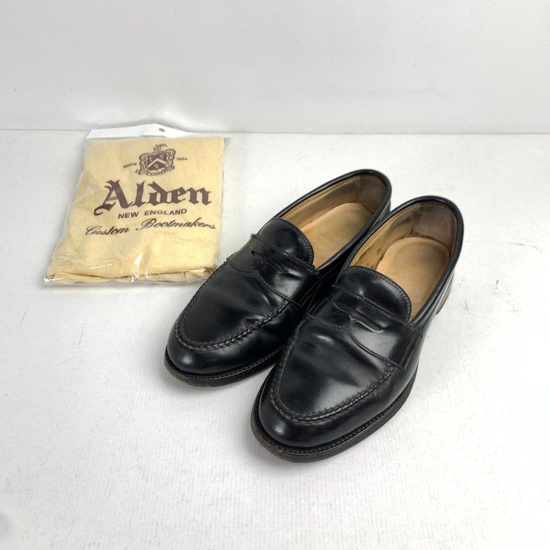 中古品】 ALDEN オールデン 99362 ペニーローファー カラー ブラック