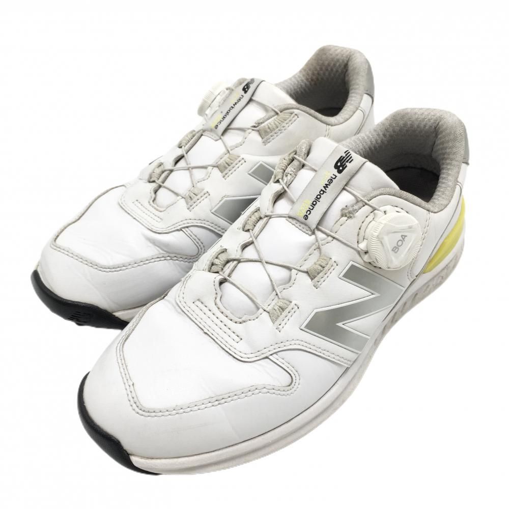 【美品】ニューバランス ゴルフシューズ UGBS996 ボア付き 白 29.0 ニューバランス ゴルフシューズ 白 UGBS996 スパイクレス BOA ダイヤル