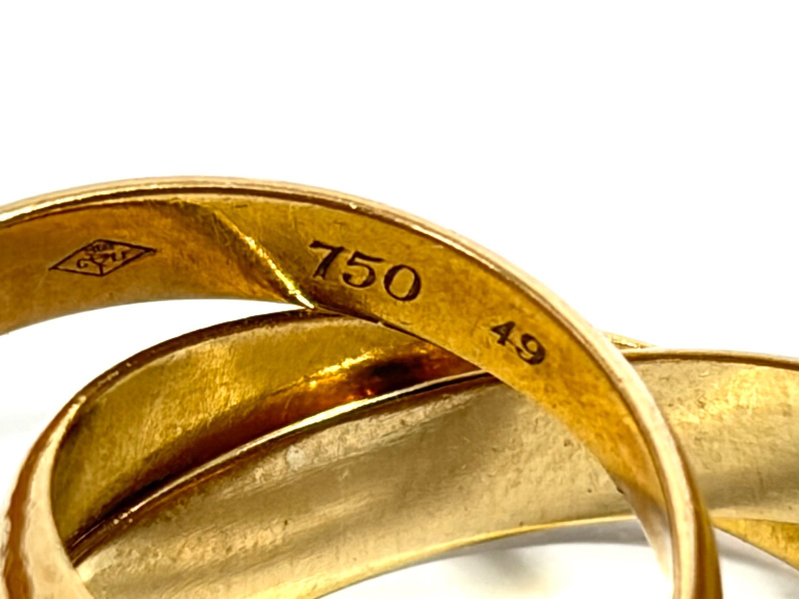 Cartier カルティエ トリニティ ゴールド リング K18YG 750 49 約6.8g