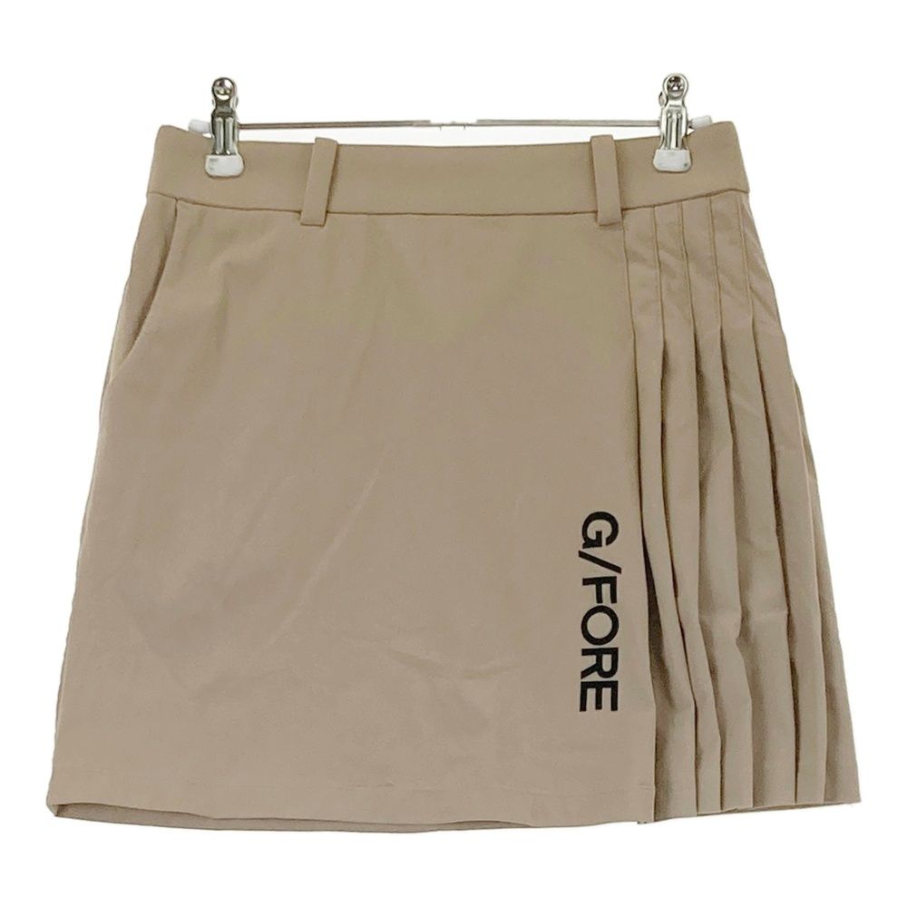 サイズ：36 G/FORE ジーフォア ストレッチ プリーツスカート ブラウン