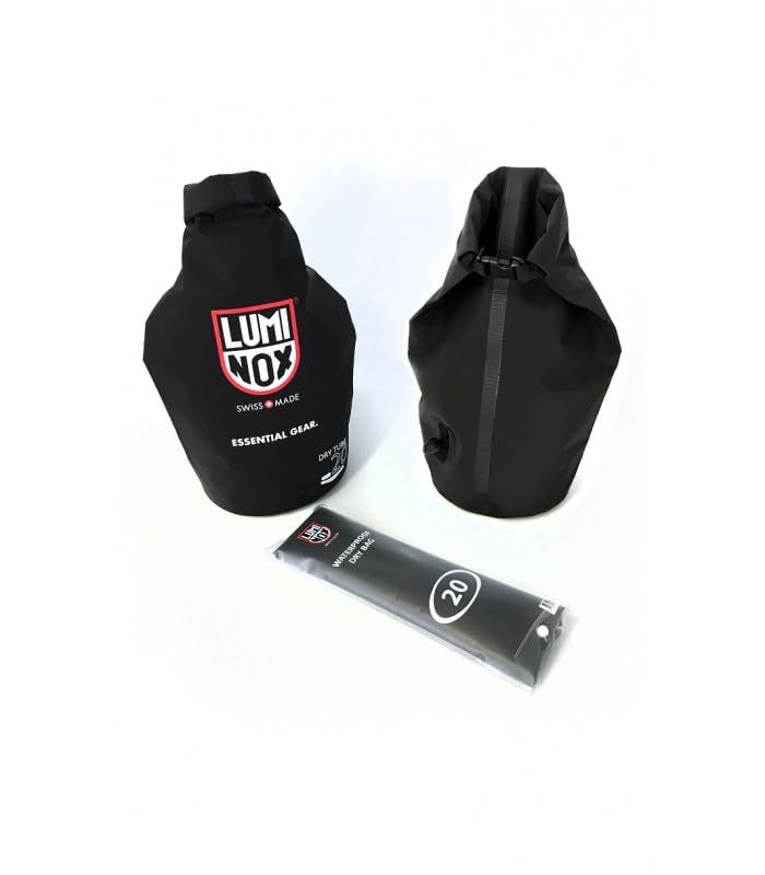 ルミノックス LUMINOX 20L 防水バッグ ドラム型 2WAY ストラップ付き 斜め掛け可能 JBA.L009 Bolsa Waterproof 60 cm x 24 cm ドライバッグ ブラック キャンプ アウトドア ジムバッグ [並行輸入品]pms