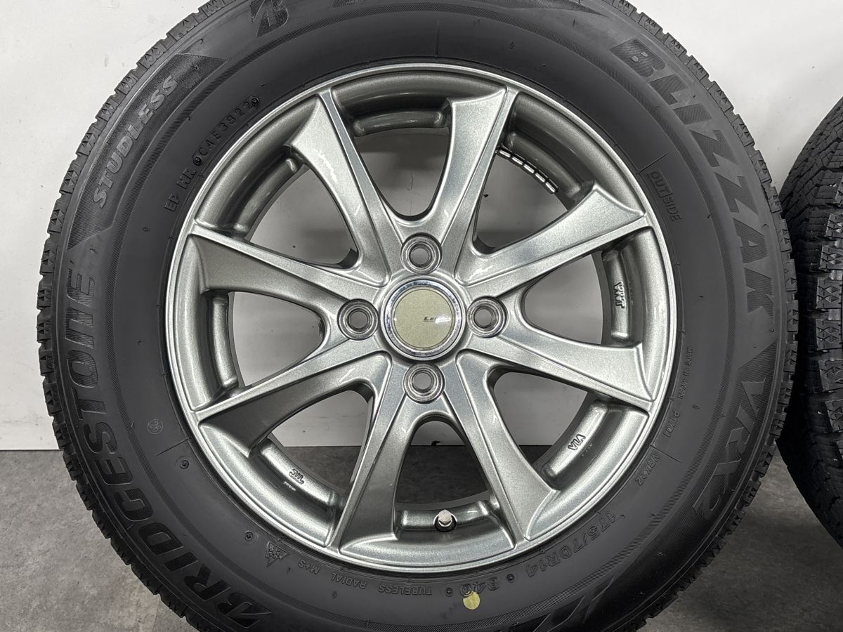 交換用に】レーベン 14in 5.5J +45 PCD100 ブリヂストン ブリザック