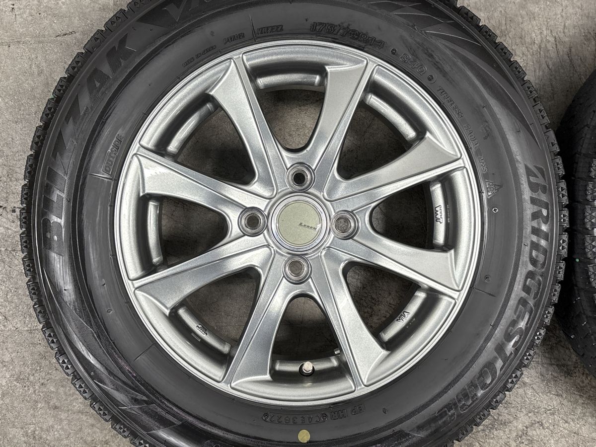 交換用に】レーベン 14in 5.5J +45 PCD100 ブリヂストン ブリザック