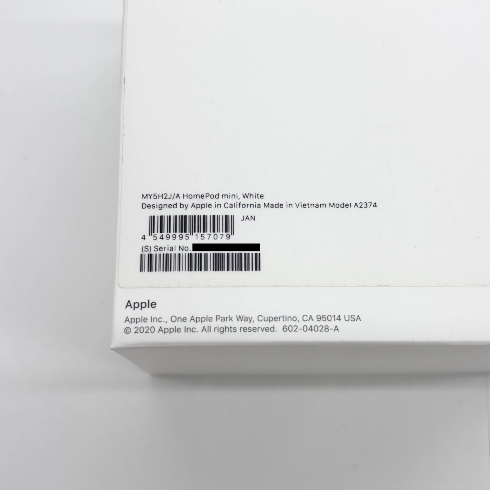 HomePod mini ホワイト MY5H2J/A スマートスピーカー【C8094-60