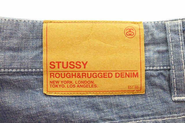ステューシー STUSSY ROUGH AND RUGGED DENIM PANTS アーカイブ デニム
