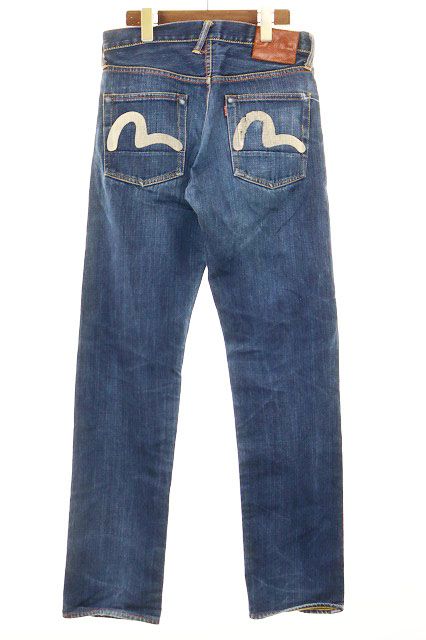 エヴィス EVISU Lot.2000 NO.3 ホワイト カモメ ペイント 30×35 デニム
