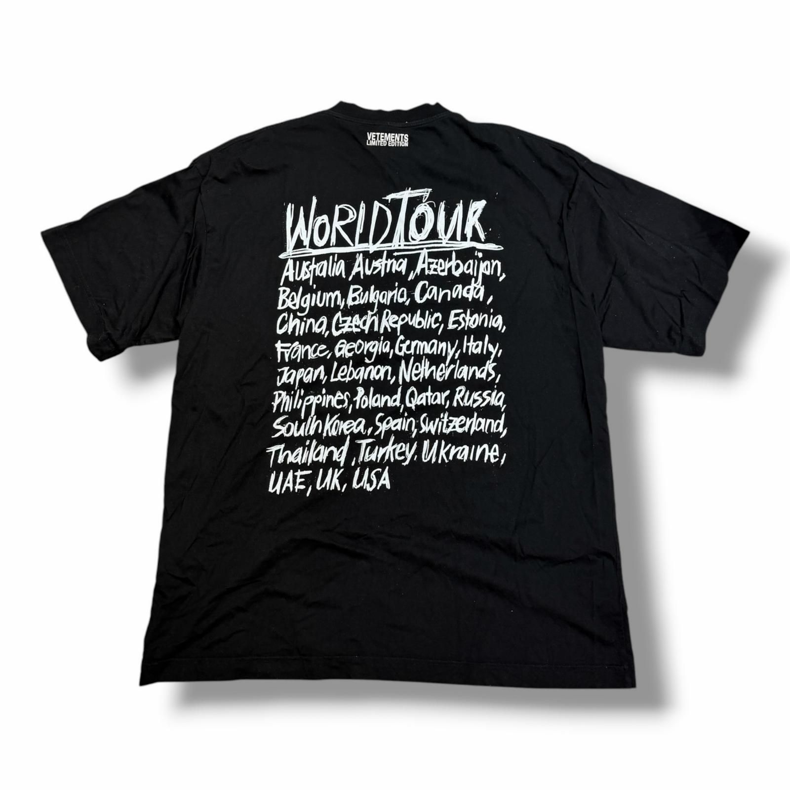 VETEMENTS 20SS WORLD TOUR TEE ワールドツアーTシャツ ヴェトモン