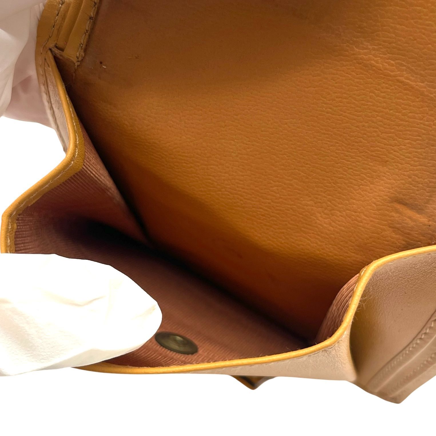 美品 CELINE セリーヌ 二つ折り財布 マカダム柄 トリオンフロゴ レザー