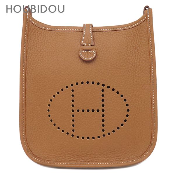 エルメス HERMES ショルダーバッグ エヴリン TPM 16 ロング トリヨンクレマンス ゴールド シルバー金具 新品 未使用 茶 エブリン 2025年製 K 【箱】【中古】