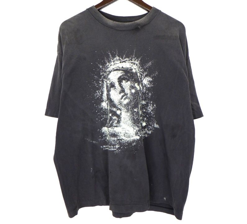 セントマイケル SAINT MICHAEL 25SS 【 SS TEE MARIA SM HR1 0000 005 】 フロント マリア プリント 半袖 Tシャツ　51415