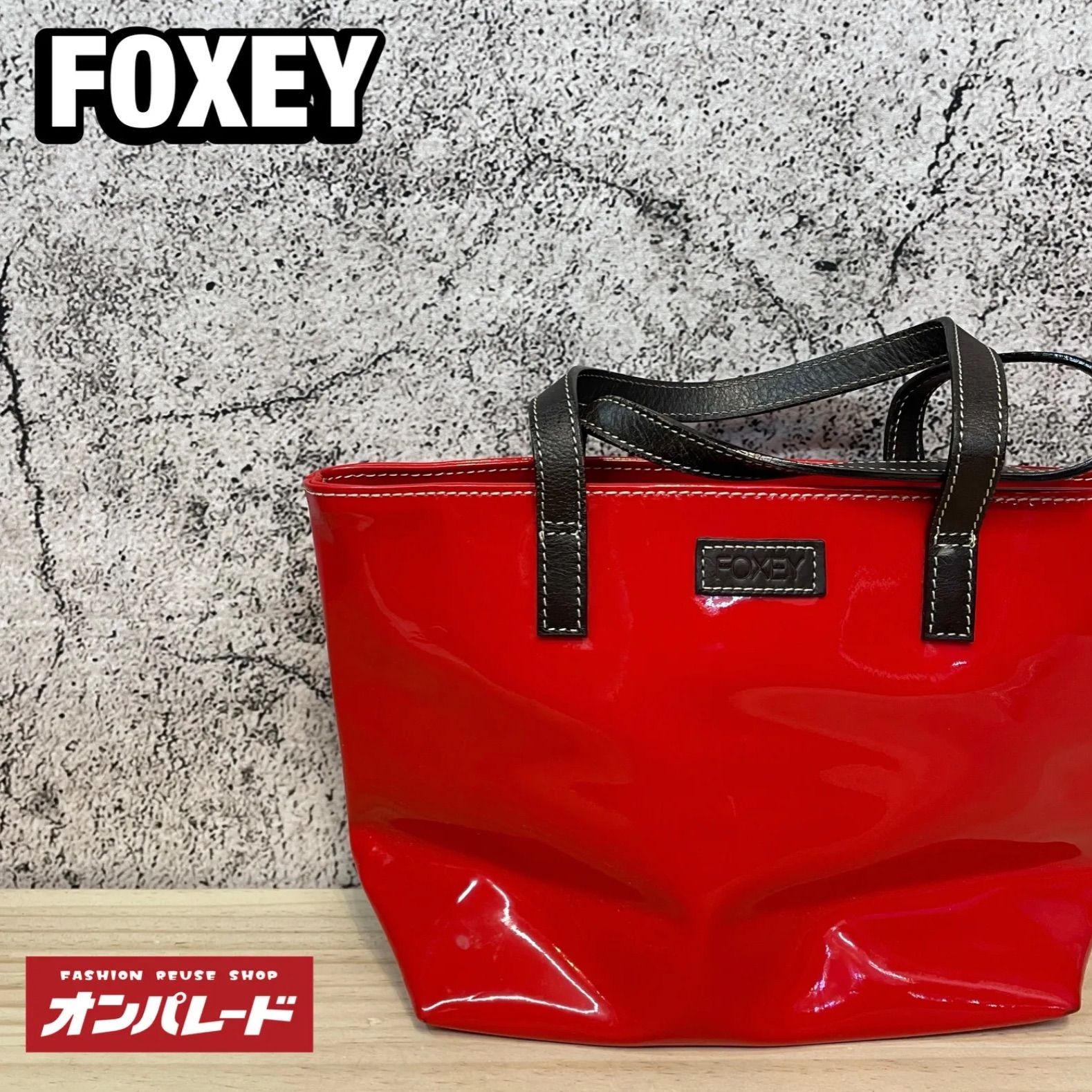FOXEY フォクシー エナメルトートバッグ 限定ノベルティー ミニトート