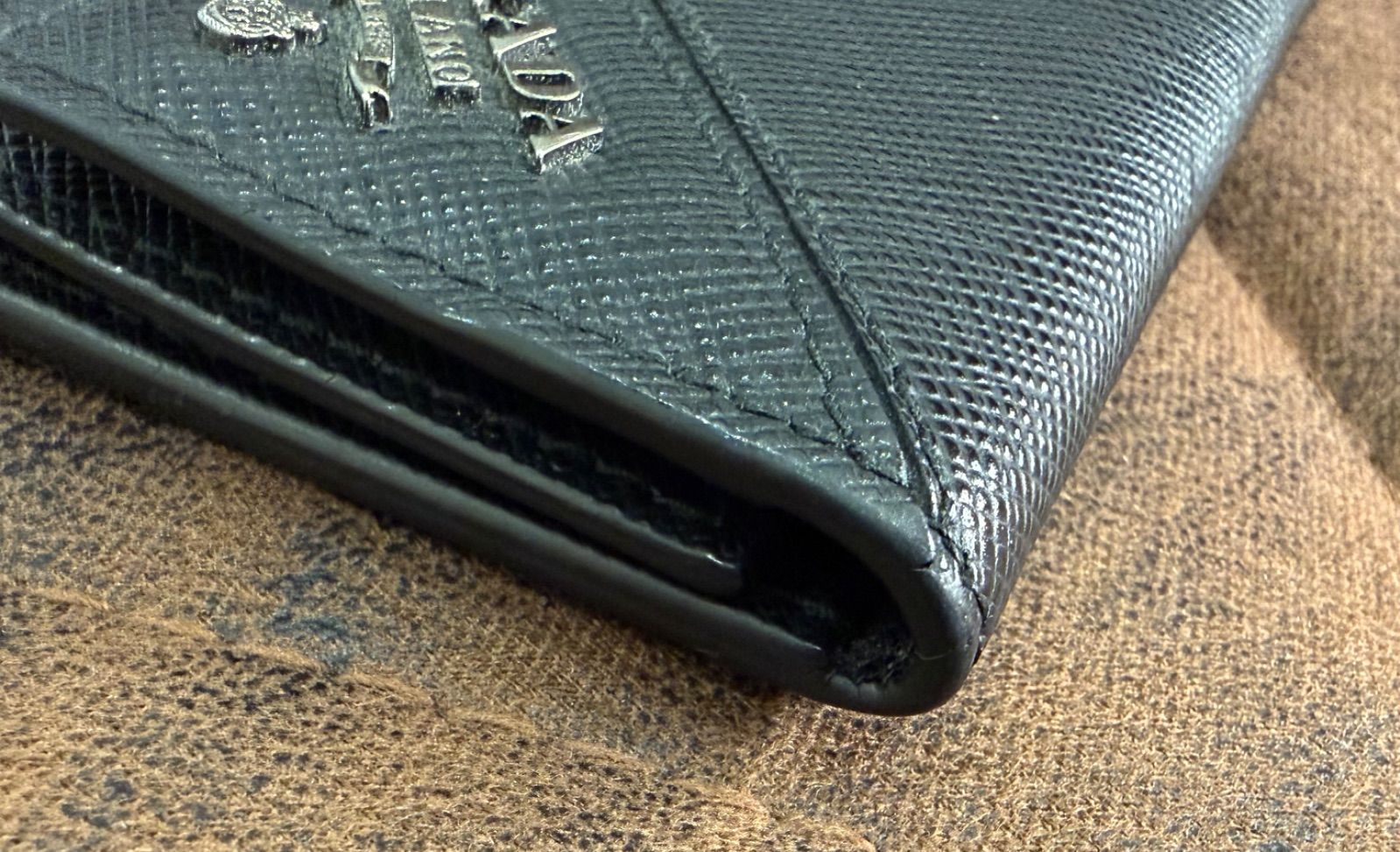 ☆NA6257 PRADA プラダ 6連 キーケース サフィアーノ レザー ブラック