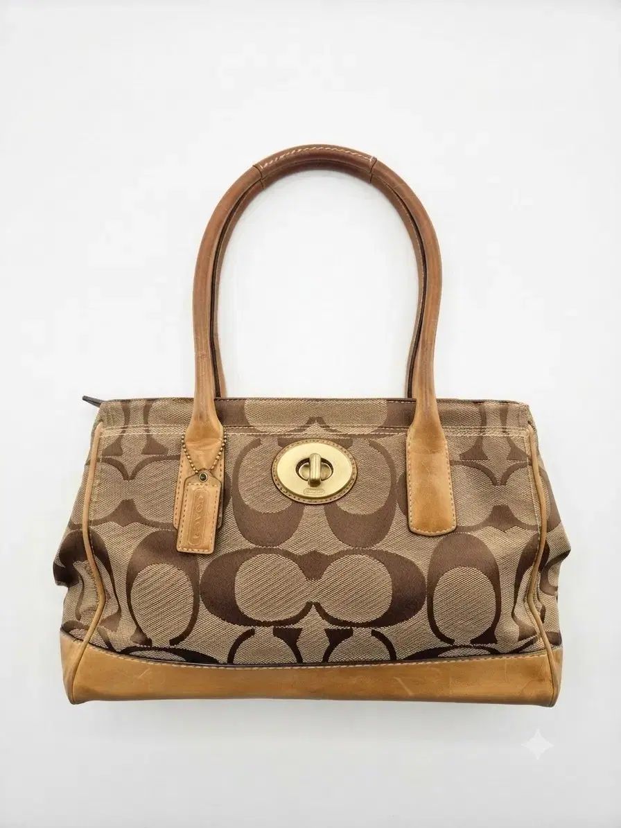 COACH シグネチャー トートバッグ ブラウン