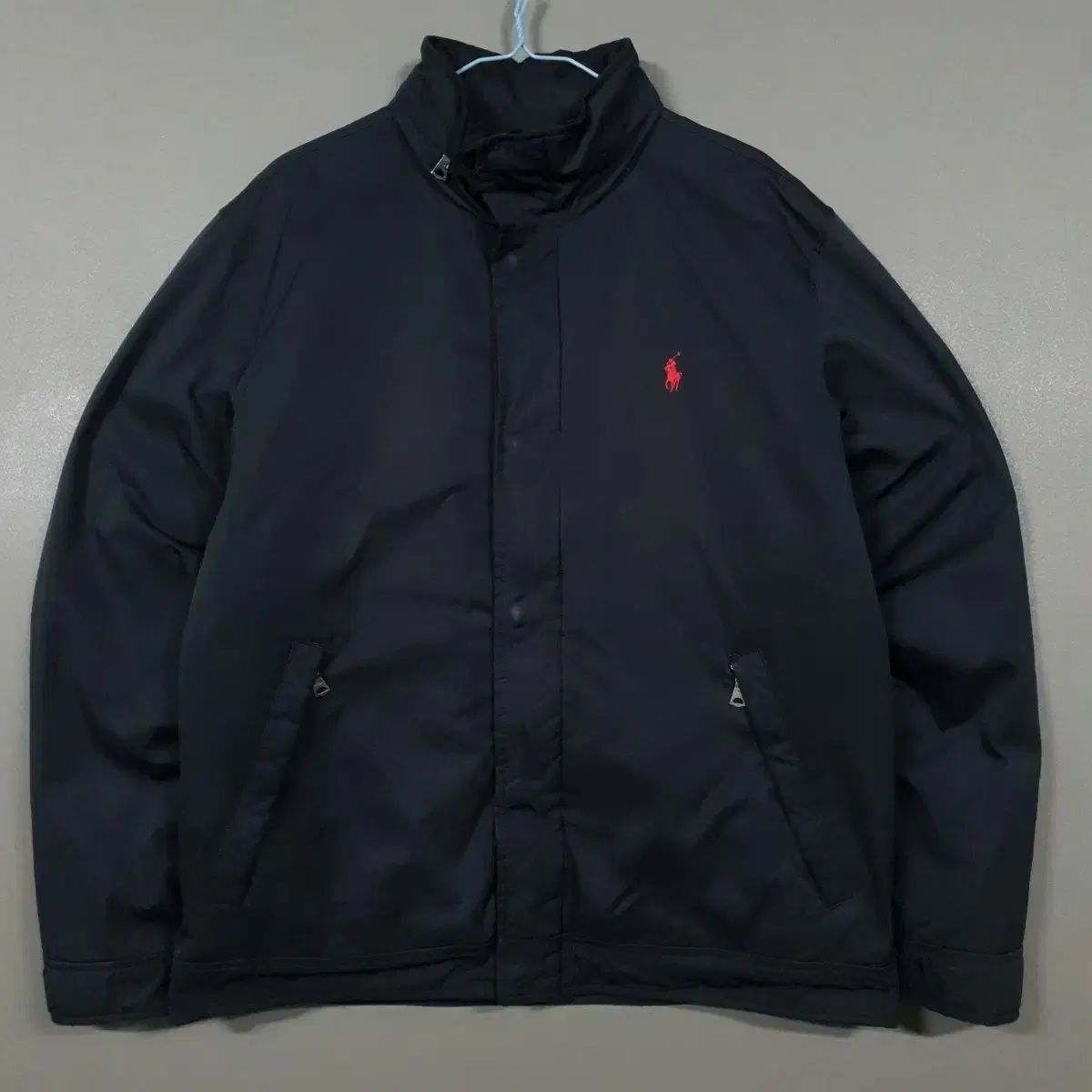 M) POLO RALPH LAUREN ポロラルフローレン レッド ポニー ポリエステル 起毛 ペリー ブルゾン ジャケット ブラック レア