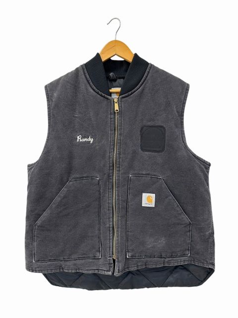 カーハート carhartt 2001 USA製 Duck Vest ダック ベスト XL 黒