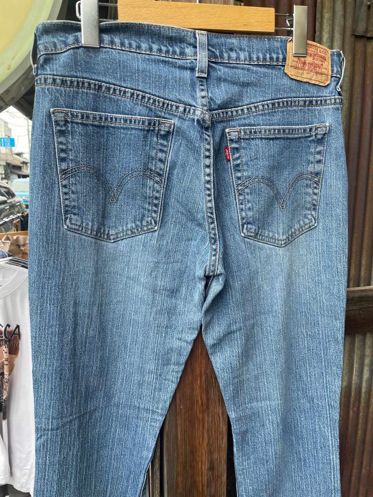 Levi's 515 ブーツカット デニムパンツ（中色インディゴ・W30相当・コロンビア製） 12