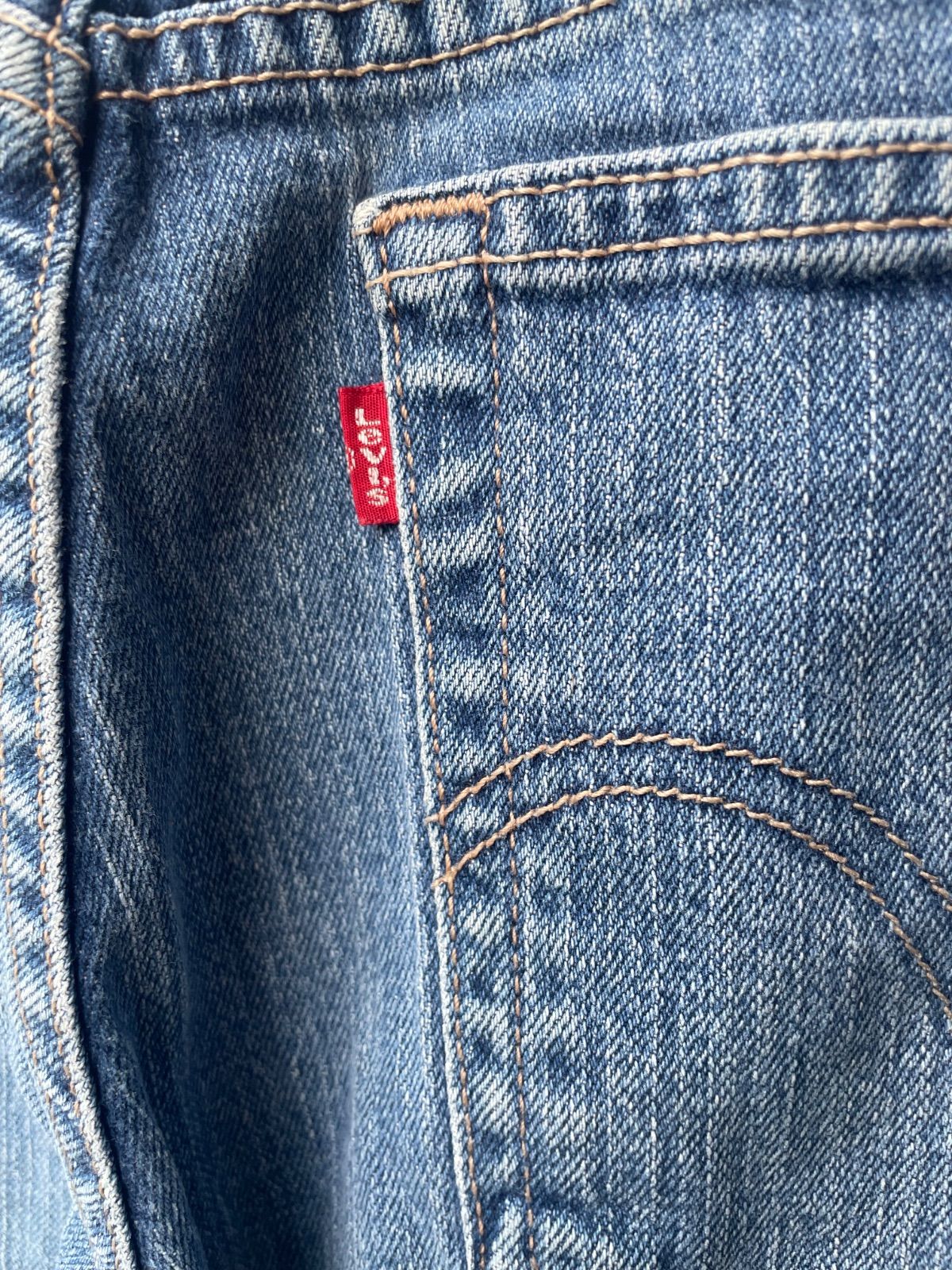 Levi's 515 ブーツカット デニムパンツ（中色インディゴ・W30相当・コロンビア製） 14