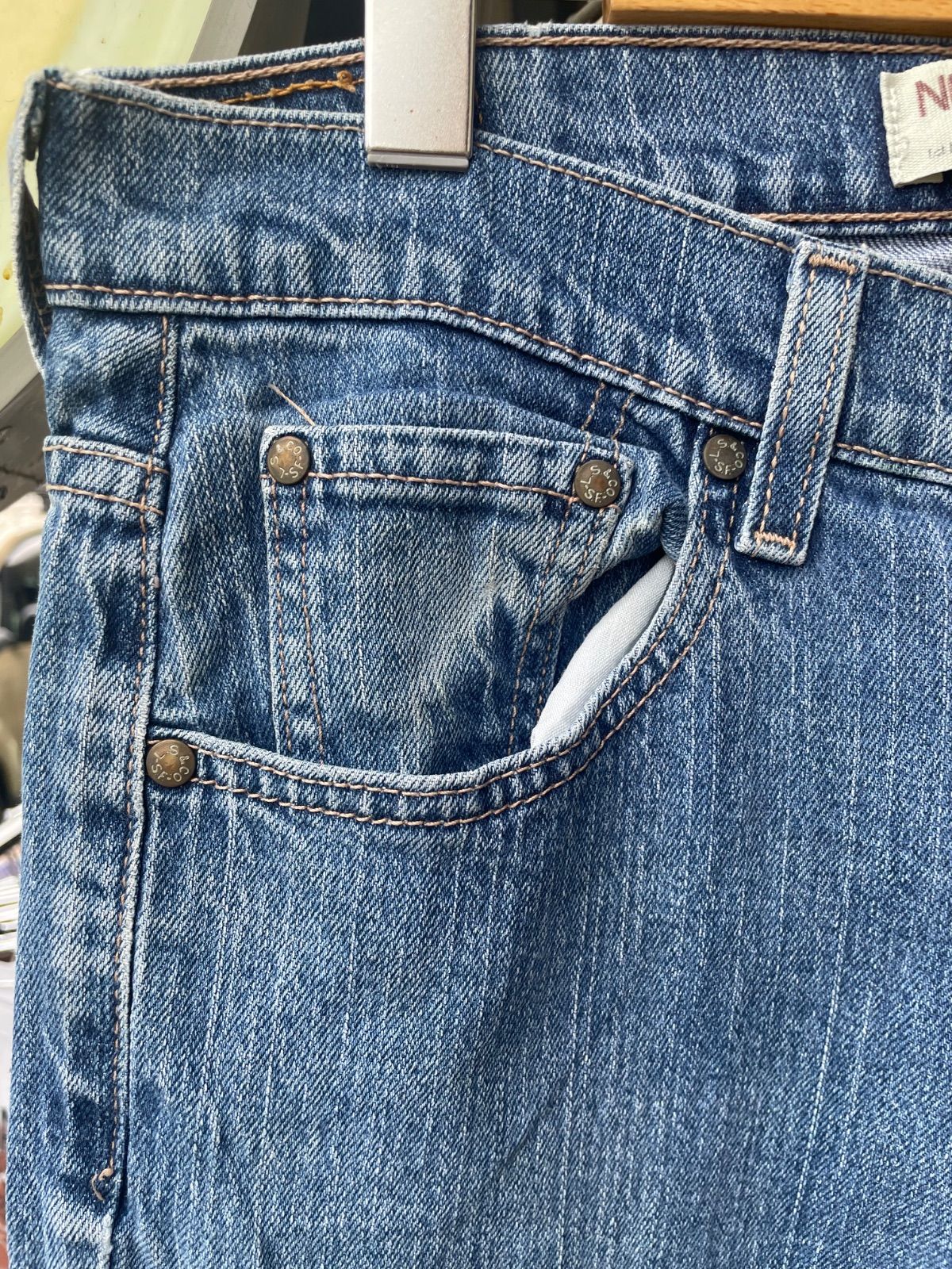 Levi's 515 ブーツカット デニムパンツ（中色インディゴ・W30相当・コロンビア製） 7