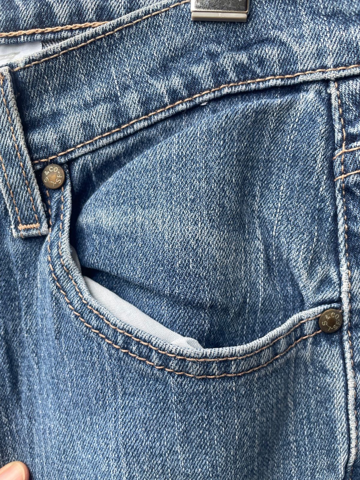 Levi's 515 ブーツカット デニムパンツ（中色インディゴ・W30相当・コロンビア製） 8