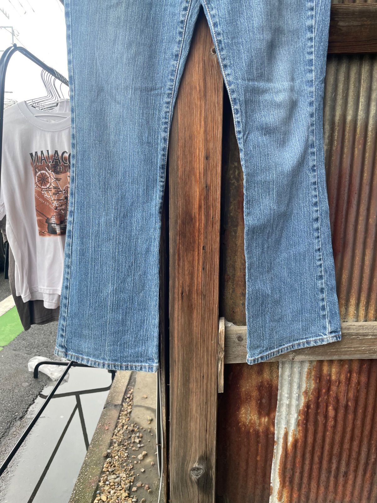 Levi's 515 ブーツカット デニムパンツ（中色インディゴ・W30相当・コロンビア製） 6