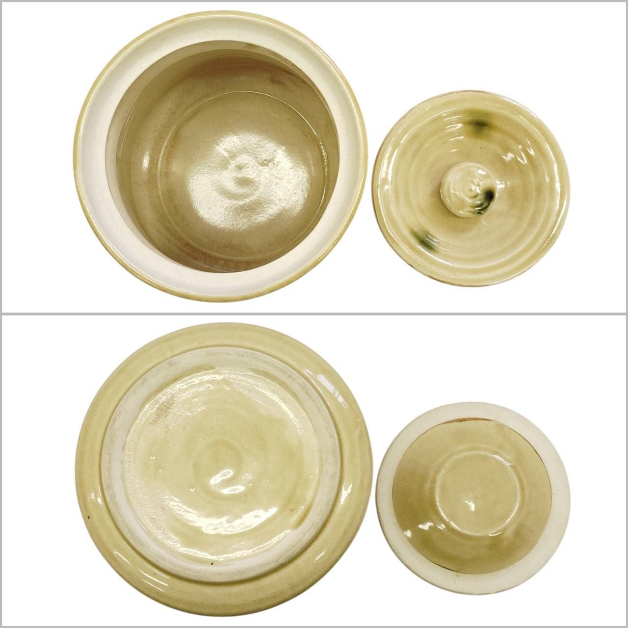 茶道具 水指 3点 まとめ セット 水差し 陶器 蓋物 共蓋 美濃焼 瀬戸物