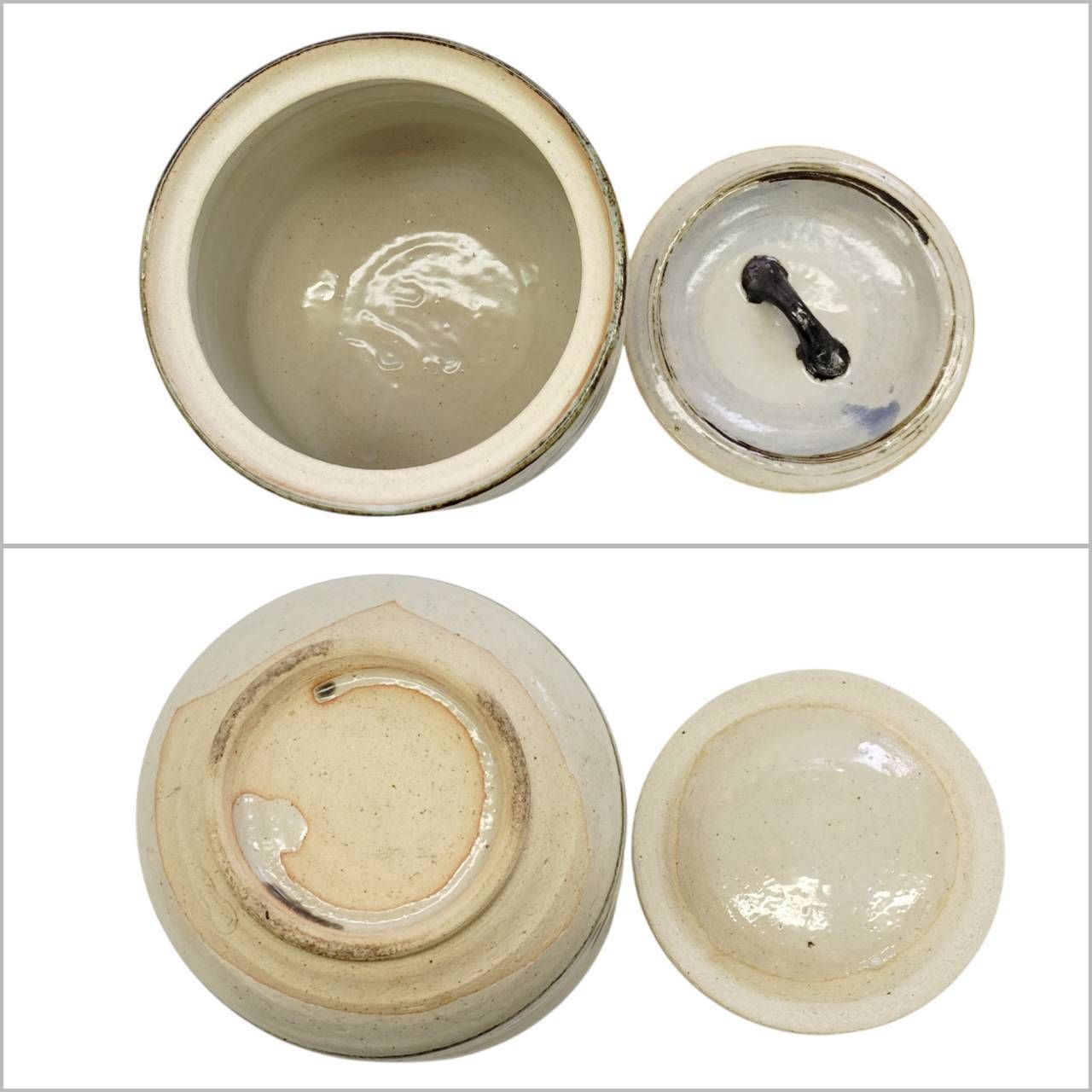 茶道具 水指 3点 まとめ セット 水差し 陶器 蓋物 共蓋 美濃焼 瀬戸物