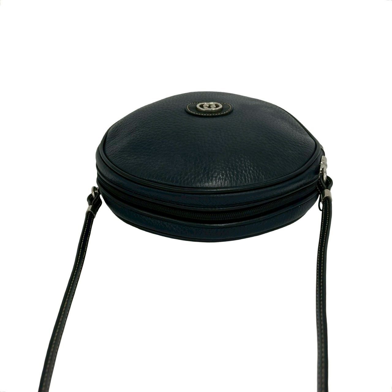 極 美品 GUCCI グッチ オールドグッチ GG ロゴ 金具 レザー 本革