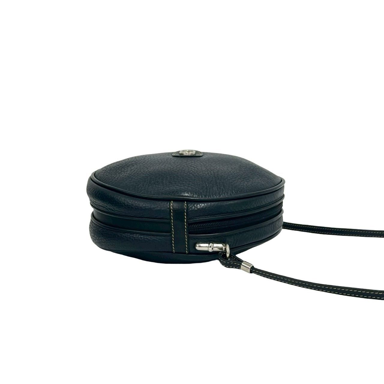 極 美品 GUCCI グッチ オールドグッチ GG ロゴ 金具 レザー 本革
