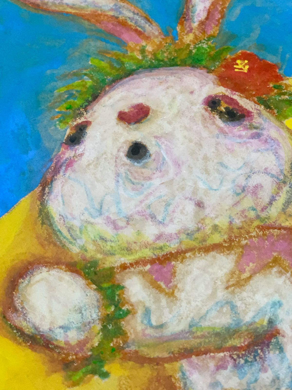 高野マナブ 原画｜[月でフラ] Drawing A4 アクリル 一点物 高野学
