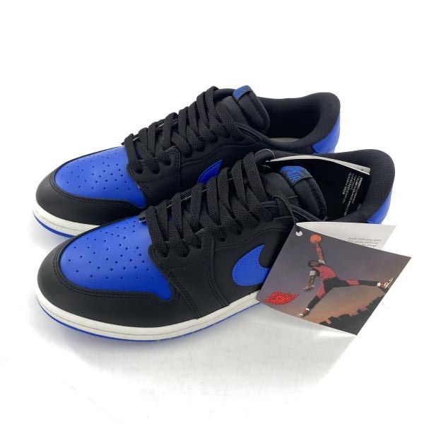 【中古】NIKE AIR JORDAN 1 Low '85 Black and Royal Blue スニーカー 29cm IB1981-004 ブルー ブラック ナイキ[10]