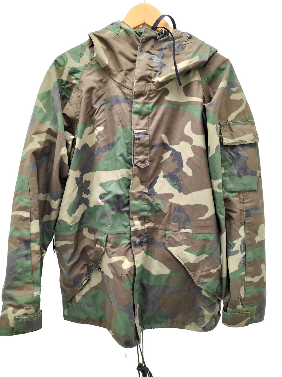 US Army U.S. Army 90S 90's Made by Alpha Company US Army ECWCS COLD WEATHER PARKA GORE TEX 1st Gen Late Model Equwax Cold Weather Hoodie GORE-TEX Mens Import: M