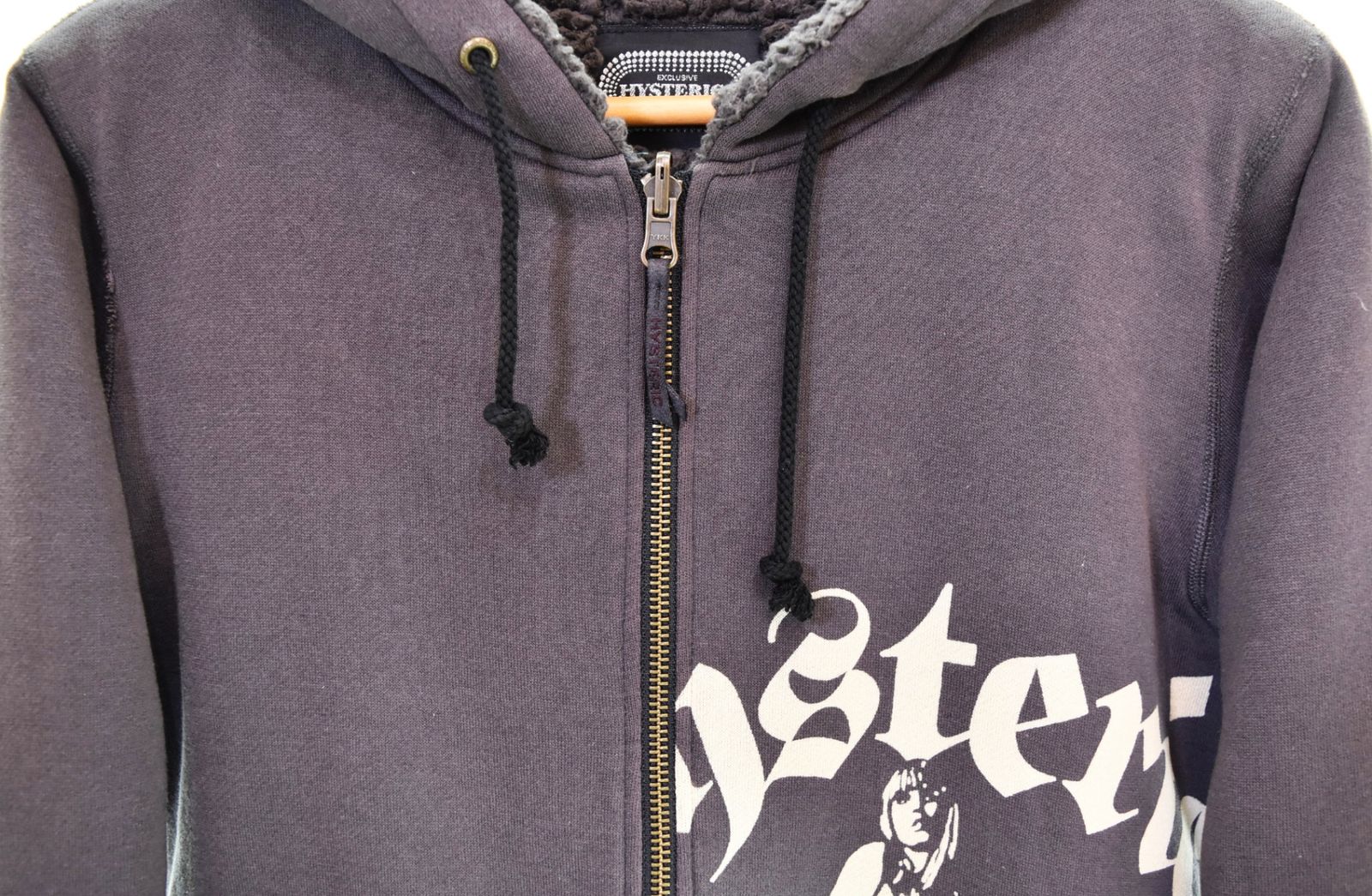 ヒステリックグラマー HYSTERIC GLAMOUR Skull Hysgirl Wzip Sherpa