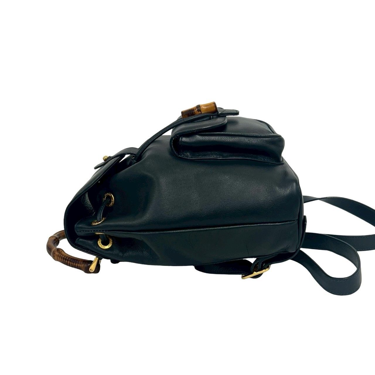極 美品 GUCCI グッチ オールドグッチ ヴィンテージ バンブー レザー