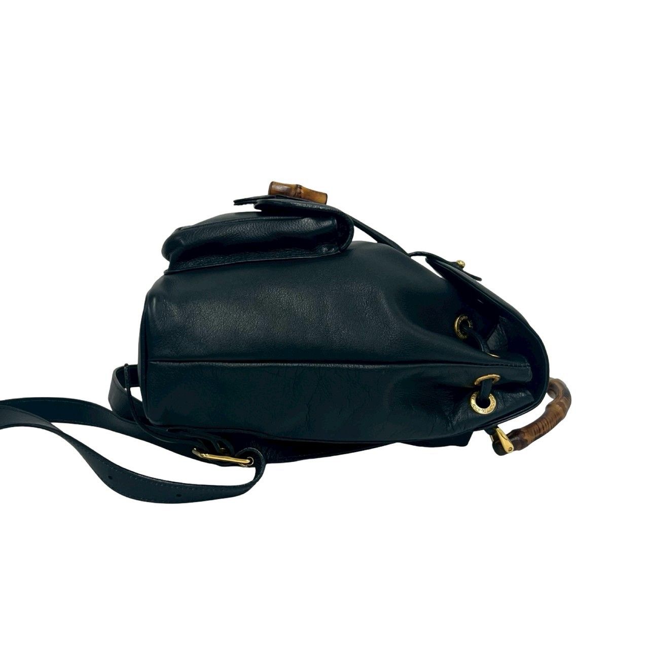 極 美品 GUCCI グッチ オールドグッチ ヴィンテージ バンブー レザー