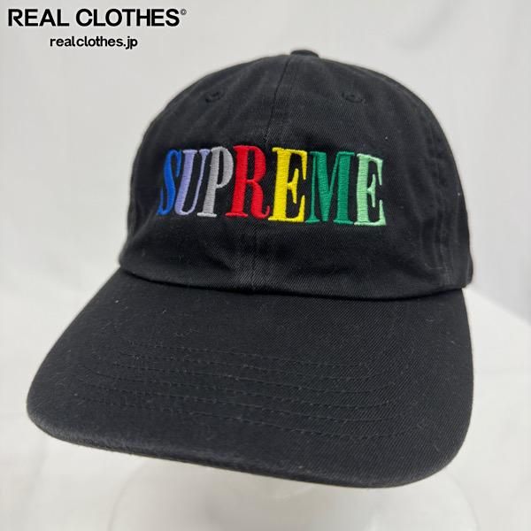 正規品　Supreme ブラック ワークキャップ Supreme/シュプリーム【20AW】Multi Color Logo 6-Panel Cap/マルチ