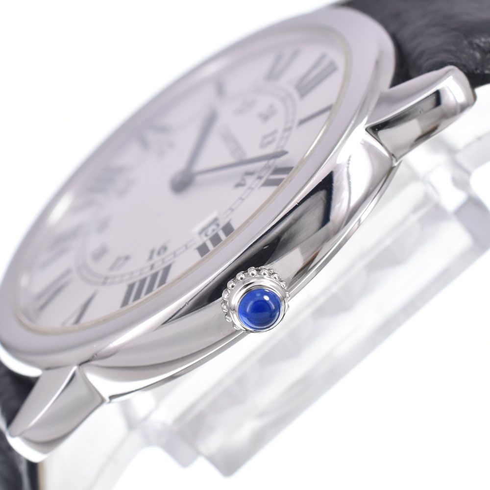 カルティエ CARTIER W6700255 ロンドソロLM デイト シルバー クォーツ