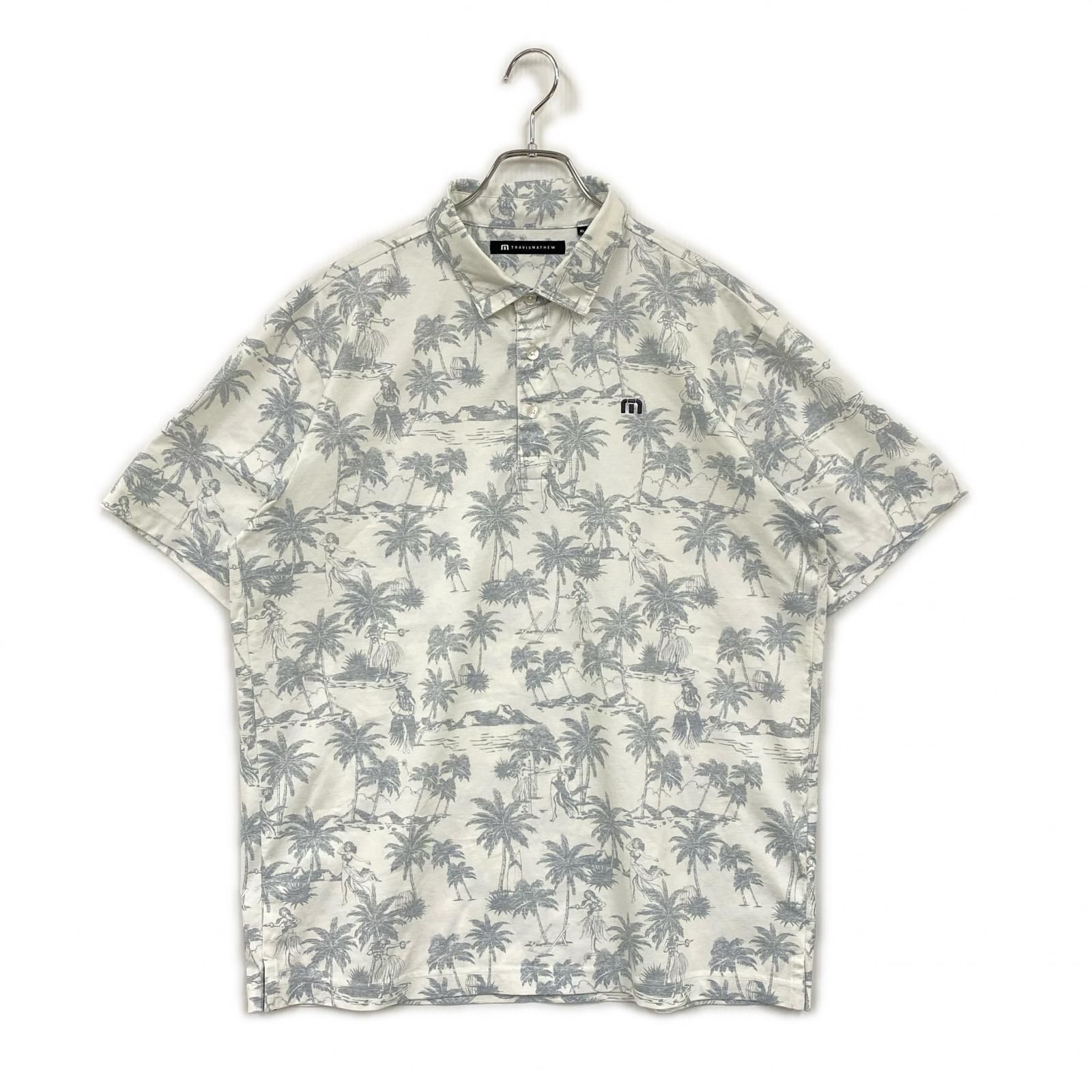 中古 メンズ トラビスマシュー TRAVIS MATHEW 半袖ポロシャツ XL 白