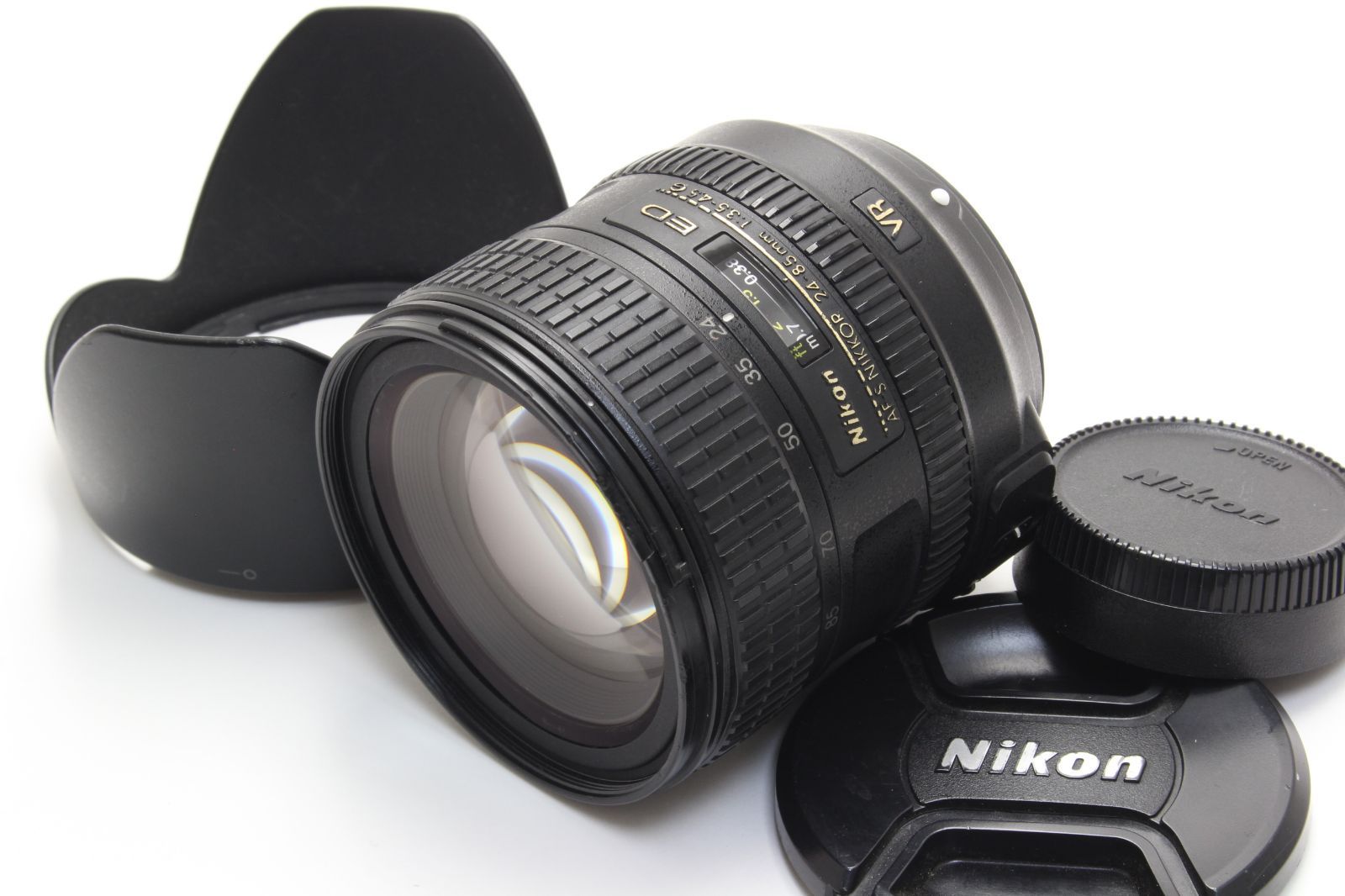 B (average) Nikon Nikon ED AF-S NIKKOR 24-85mm F3.5-4.5G VR initial defect free return 6-124