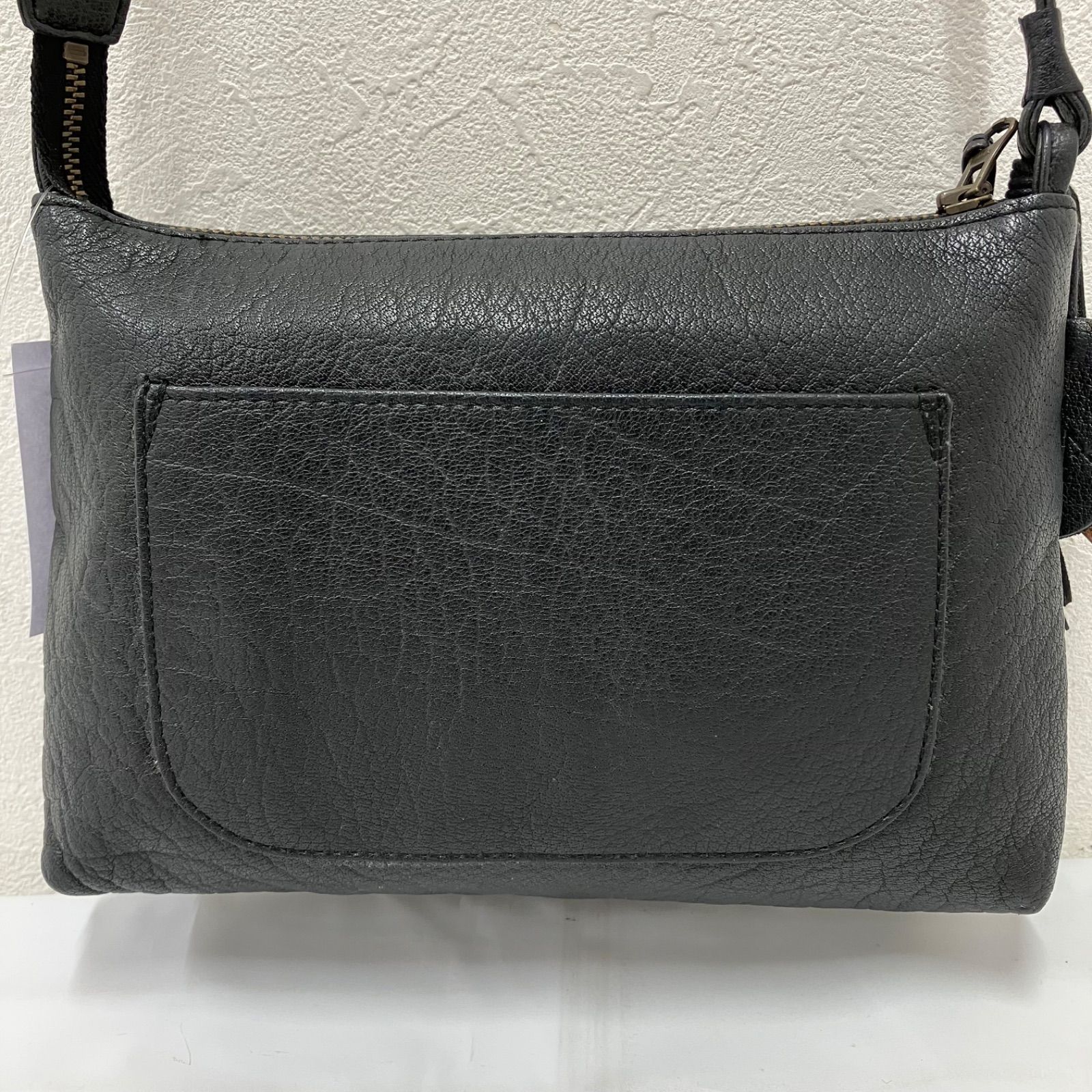IBIZA 黒 レザーショルダーバッグ イビザ☆IBIZA☆革製バッグ③☆黒☆