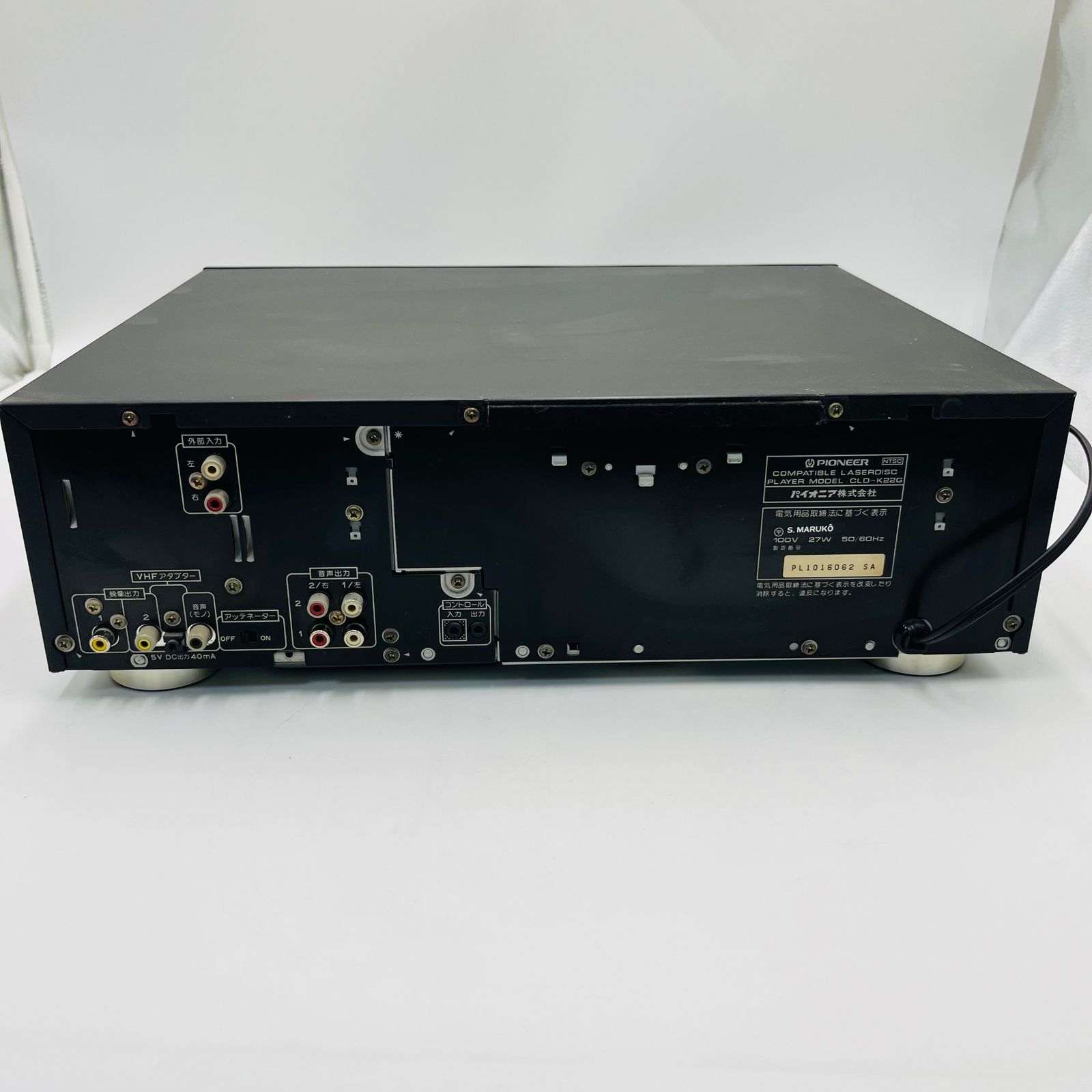 ジャンク品】PIONEER/パイオニア/COMPATIBLE LASERDISC PLAYER/CLD
