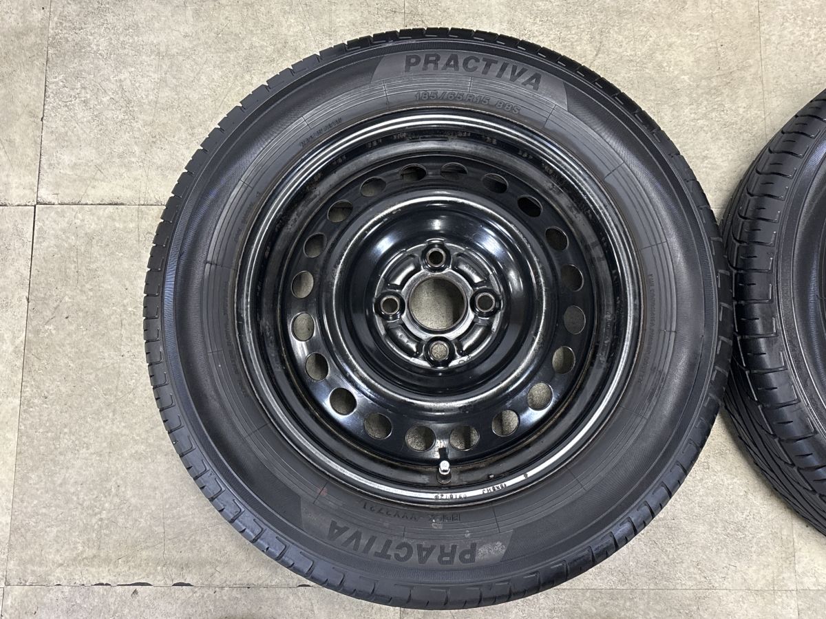 バリ溝】ホンダ GB3 フリード 純正 スチール 15in 5.5J +50 PCD100 