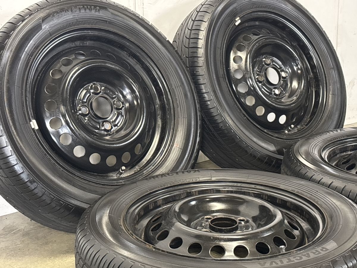 バリ溝】ホンダ GB3 フリード 純正 スチール 15in 5.5J +50 PCD100 
