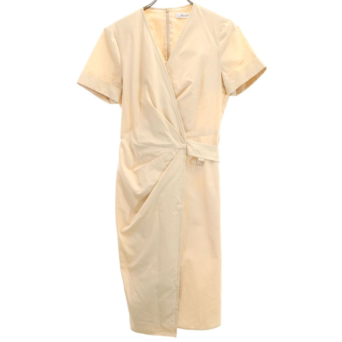 MAX MARA マックスマーラ 半袖 ワンピース ベージュ レディース 古着