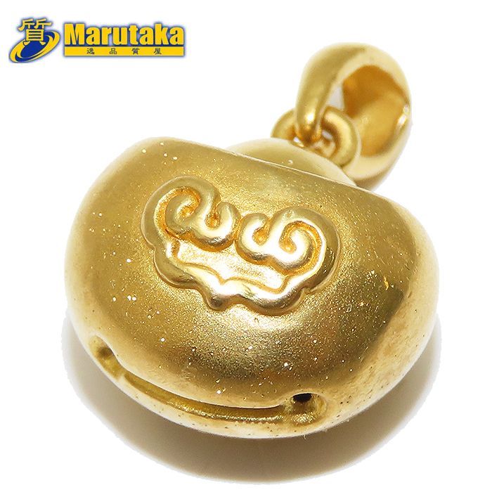 純金 デザイン ペンダント トップ K24 1.69g YG 石無し 逸品質屋 丸高 尼崎市 Au Yellow Gold USED jewelry Marutaka Pawn shop 兵庫県 イエローゴールド 送料無料 レディース 中古 メンズ 買取