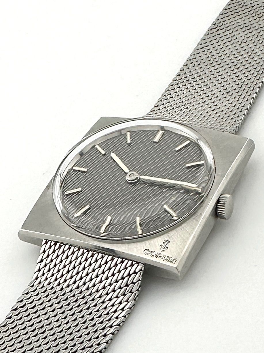 CORUM コルム スクエア メッシュ文字盤 OH済み 自動巻き時計 - メルカリ